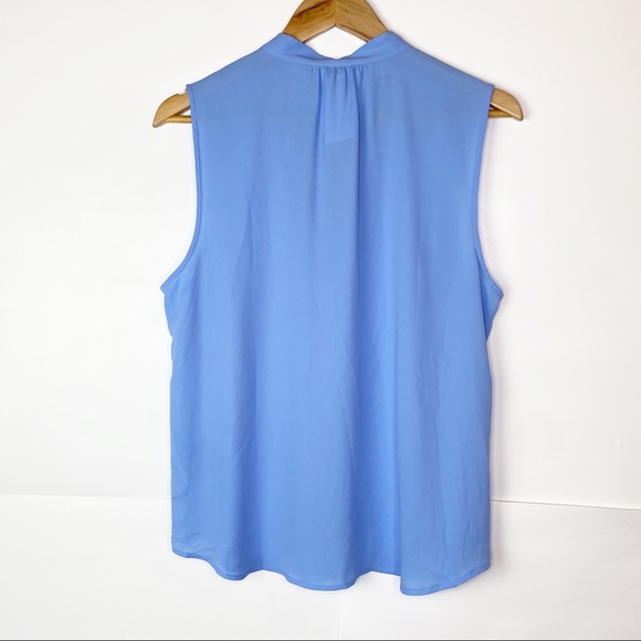 NWT J. Crew Factory Sleeveless Drapey Tie Neck Top - Picture 6 of 9